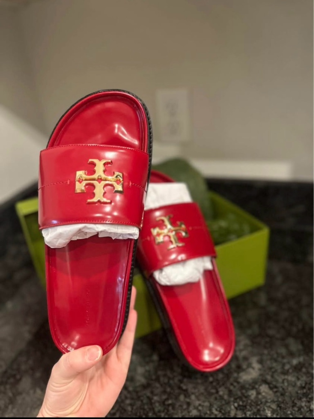 TORY BURCH- EVERLY ANATOMIC LUG SLIDES